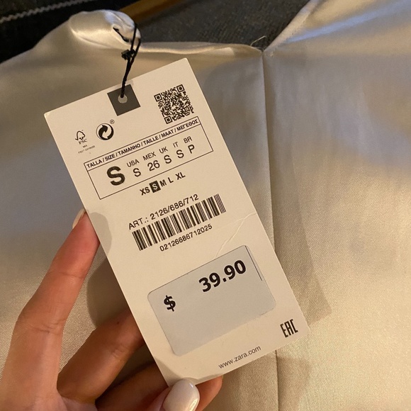 ❌❌ NOT AVAILABLE- NWT Zara Ivory Wrap Top ❌❌ - Picture 8 of 8